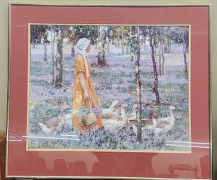 Print 'The Goose Girl' By William Lerch