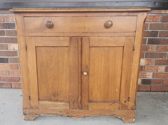 Victorian Pine Commede With Custom Made Glass Top