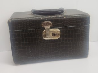 Vintage Faux Alligator Carry Case