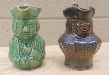 Two Toby Jugs One Signed American Pottery