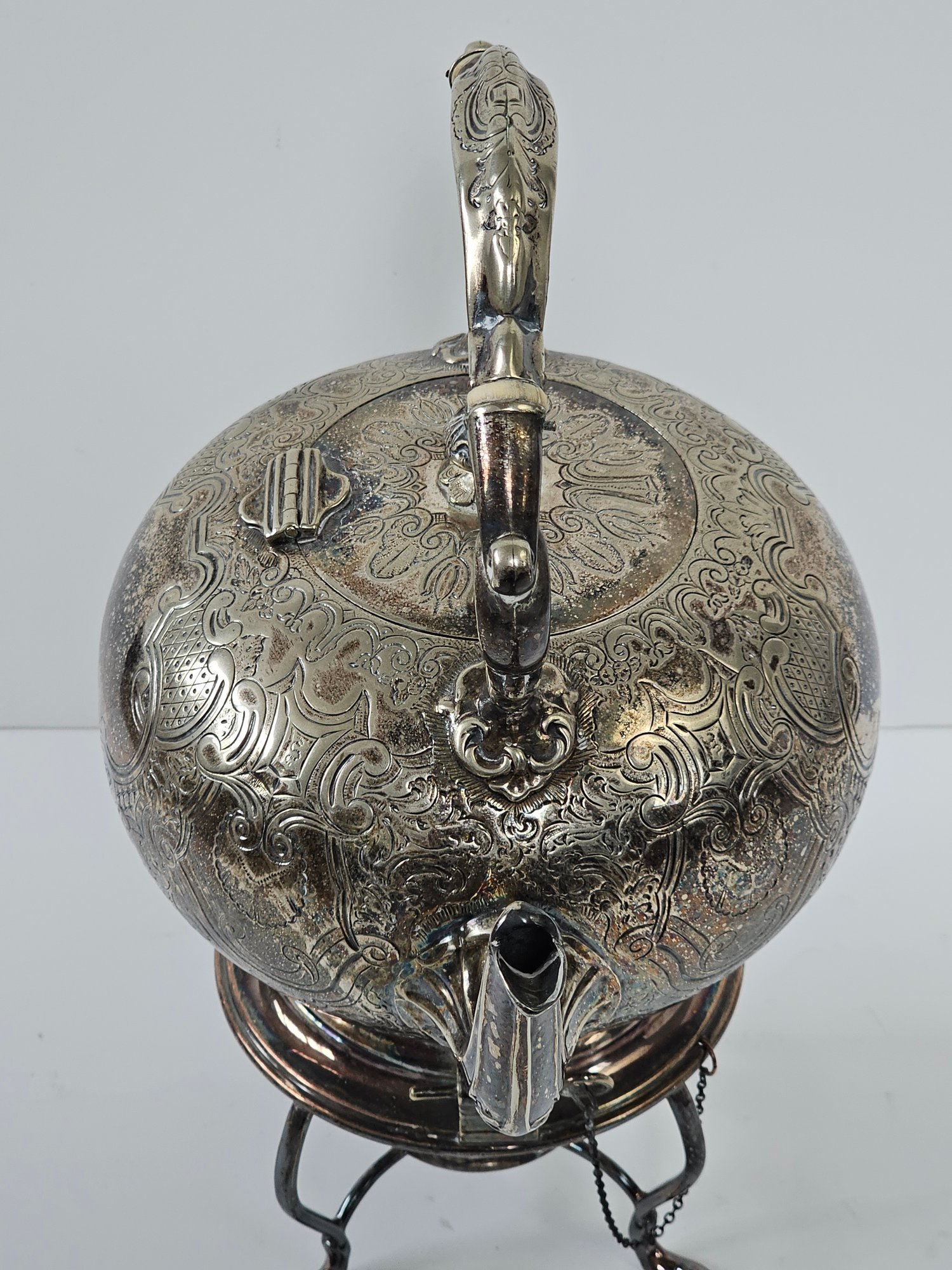 Tea Pot Key Antique, English Tilting Tea Pot With Hinge Keys #5169 | Auctionninja.com