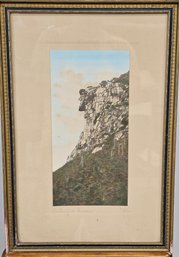 'Old Man Of The Mountains' Hand Colored By Charles Sawyer - Signed