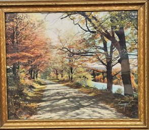 'Autumn Glory' Hand Colored By Charles Sawyer - Signed In White Ink