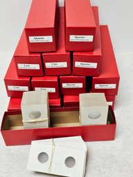 Lot Of Penny And Quarter Holders