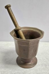 Anrique, Heavy Brass Mortar Pestle Set