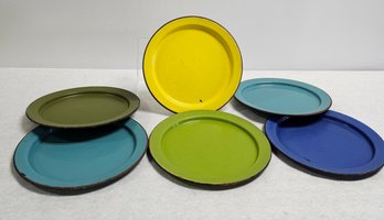Japanese, Mid Century Enamel Plates