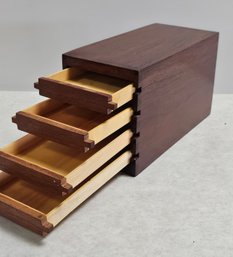 Unusual, Wooden Box With Drawers