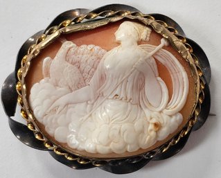 Victorian Greek Goddess Shell Cameo