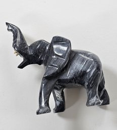 Stone Carved Elephant -  Missing Tusks