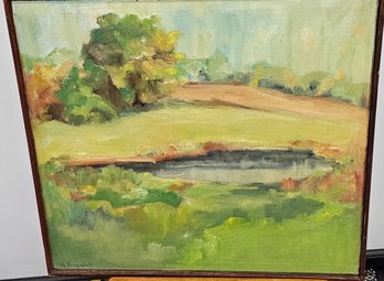 1971 - Imprerssionist, Landscape Painting Signed, M. Kingman