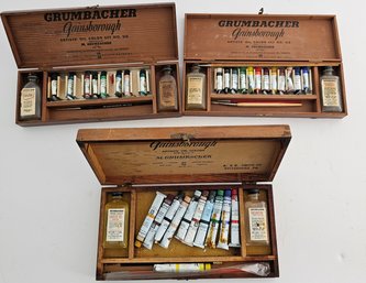 Vintage Mid Century Grumbacher Paint Sets