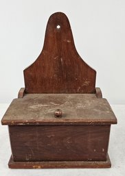 Vintage, Wall Mounted, Zinc Lined Salt Cellar