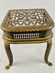 1880s Victorian Iron And Brass Fireside Footman