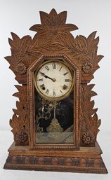 Gorgeous, Working Gingerbread Clock With Bird Motif