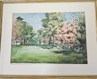 Original Watercolor Landscape By Harry Stevens