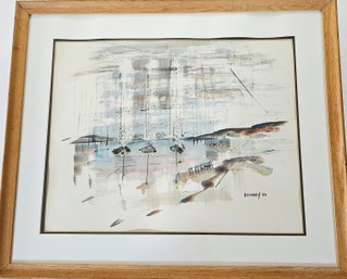 1980 Original Watercolor By Alfred Birdsey (1912-1996)