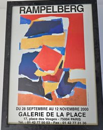 Paris Art Exhibition Poster For Artist,  Emile Rampelberg