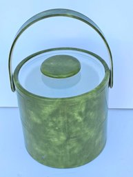 Mid Century Modern Green Ice Bucket
