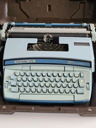 MCM Blue Electric Typewriter - Smith Corona SCM Coronet Super 12 Coronamatic