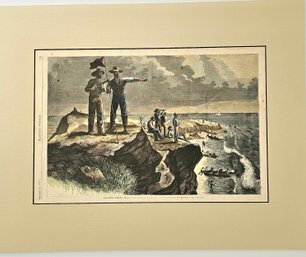 Original, Hand Colored Cover Engraving From Harper's Weekly
