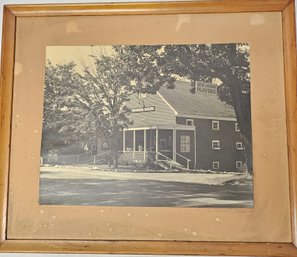 Antique Black And White Photo Of The New London Players Theater
