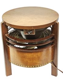 Rare - 1940s MCM Signal Hassock Fan