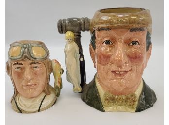 Royal Doulton Large And Small Character Jugs