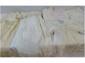 Childs Christening Garments And Mary Had A Little Lamb Blanket, Chenille