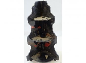 Vintage Chinese, Folding Corner Shelf 19'