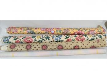 4 Rolls Of Cloth, French, E.C. Carter And More