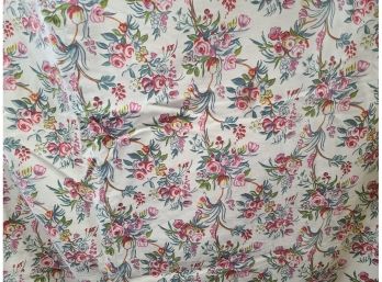 Lined Linen Bed Cover,  Antique