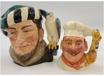 Royal Doulton Large And Small Character Jugs