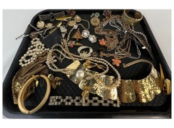 Large Lot Of Vintage Costume Jewelry