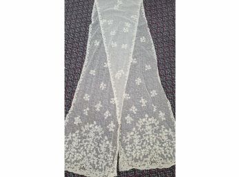 Antique Mesh And Lace Shawl