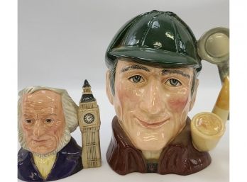 Royal Doulton Large And Small Character Jugs