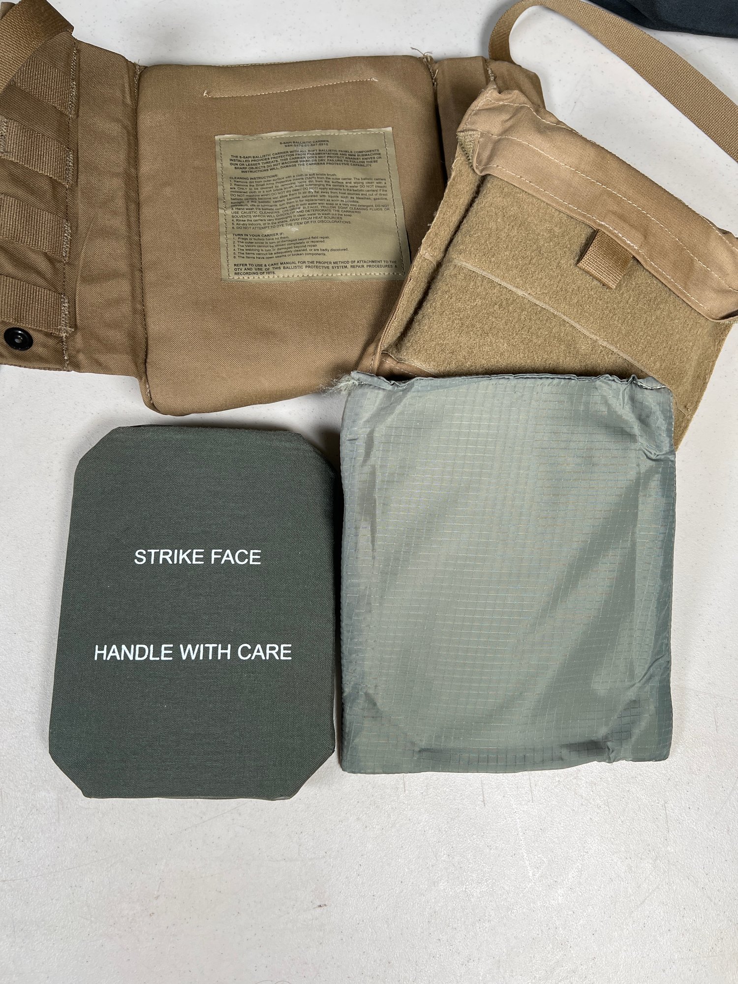 S Sapi Side Ballistic Insert Carrier With S Sapi Plates And Kevlar
