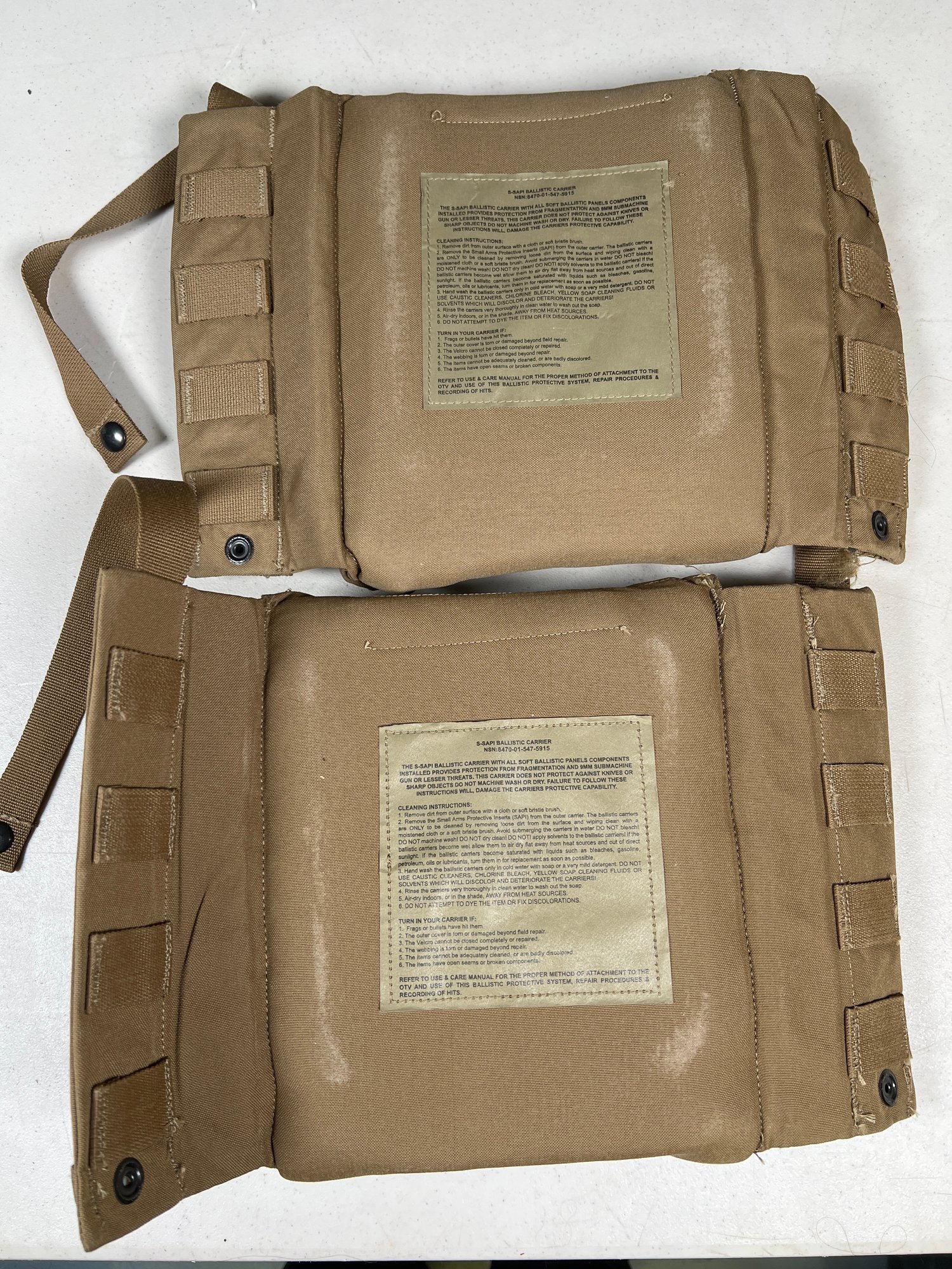 S Sapi Side Ballistic Insert Carrier With S Sapi Plates And Kevlar