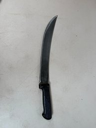 Vintage Foster Brothers Butcher Knife, 11 1/2' Blade Curved Blade, USA