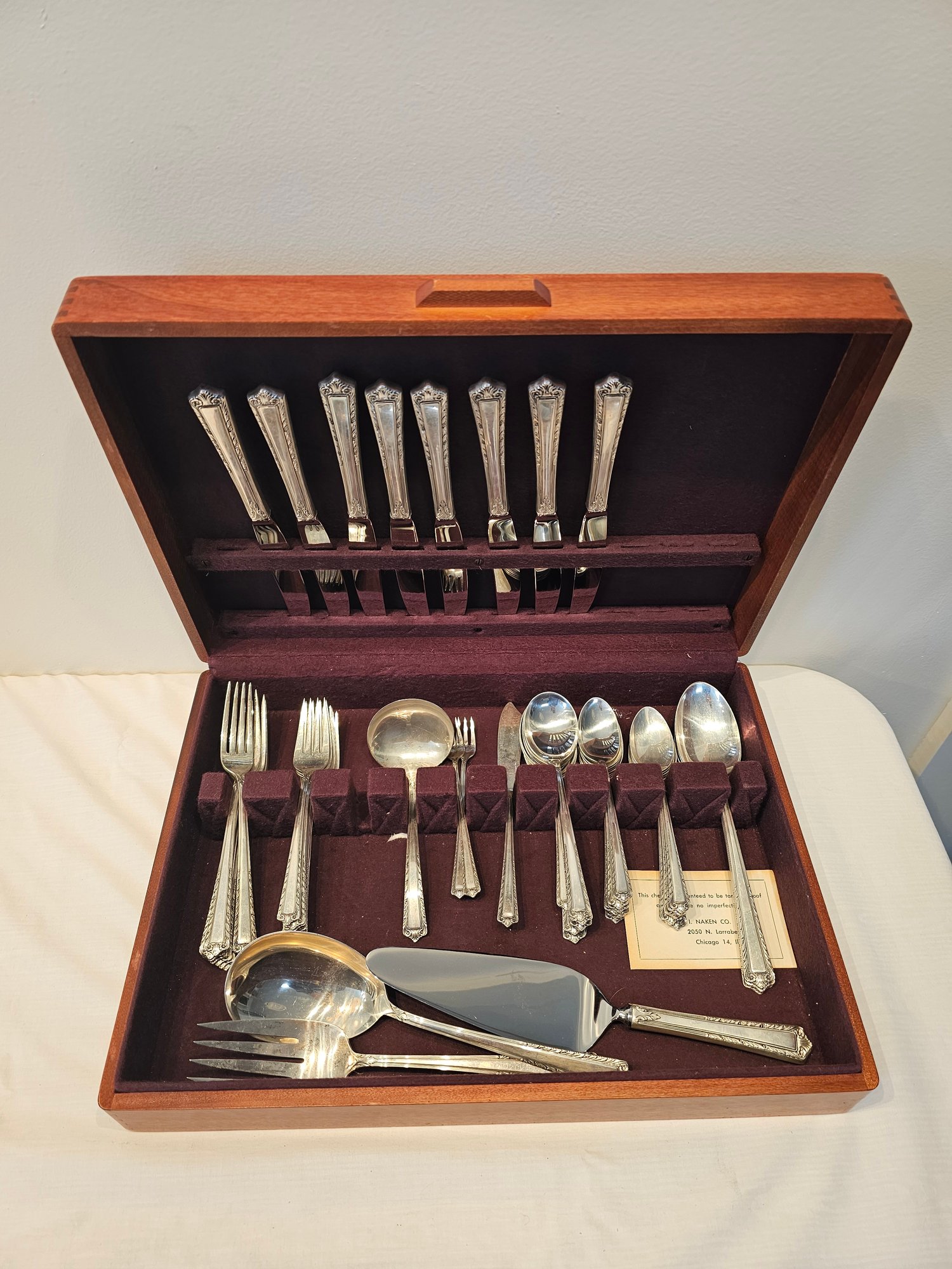 Fine Arts Processional Sterling Flatware Set In Box For 8 #5424 ...