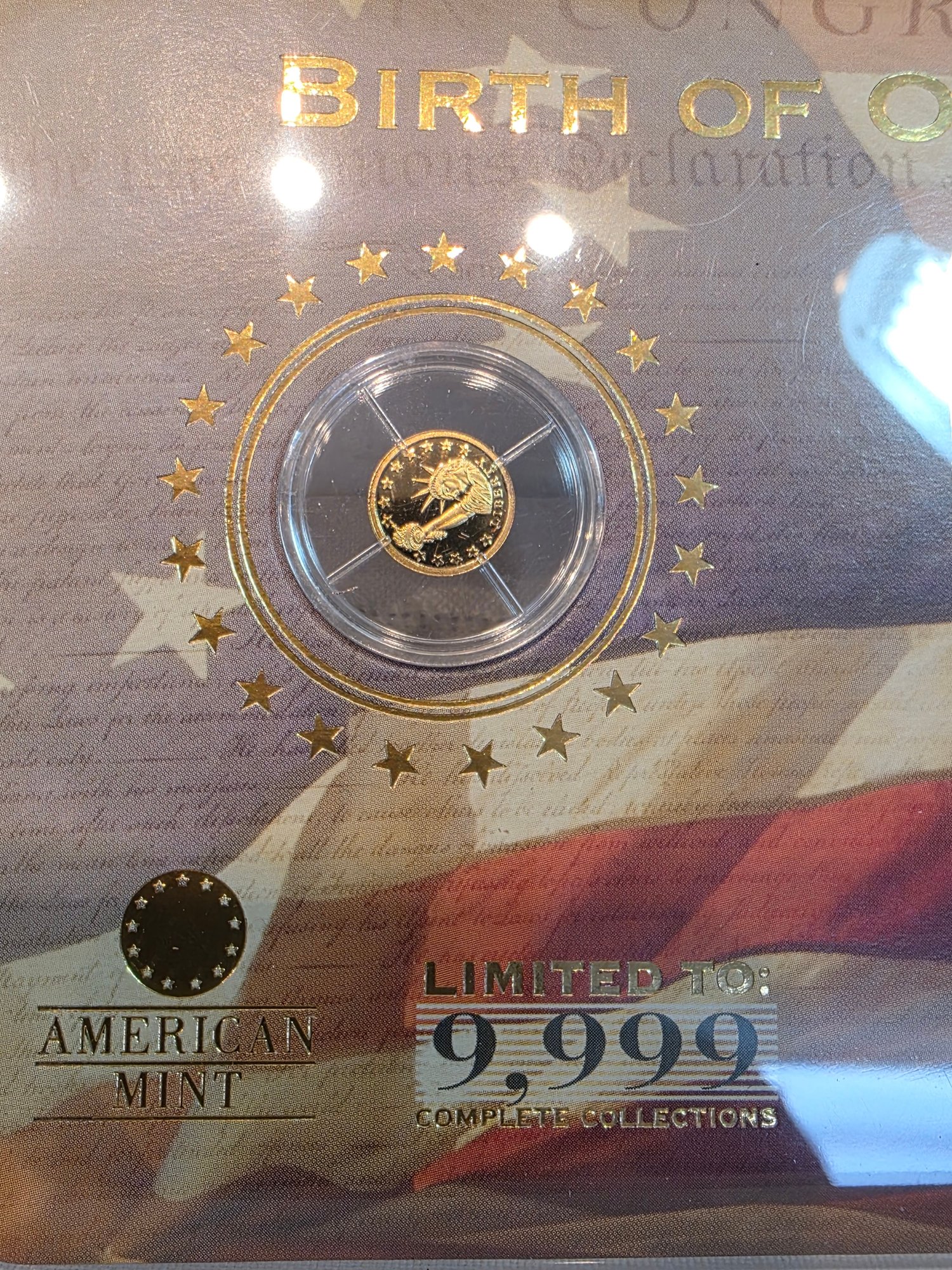 American Mint 14k Gold Statue Of Liberty Coin #12643 | Auctionninja.com