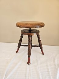 Claw Foot Piano Stool