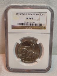 Graded Stone Mountain Half Dollar