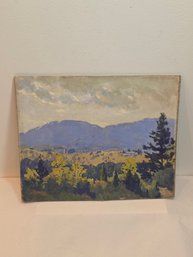 Asheville NC Watercolor  On Board 1920