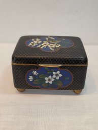 Vintage Chinese Export Coloisonne Trinket Box