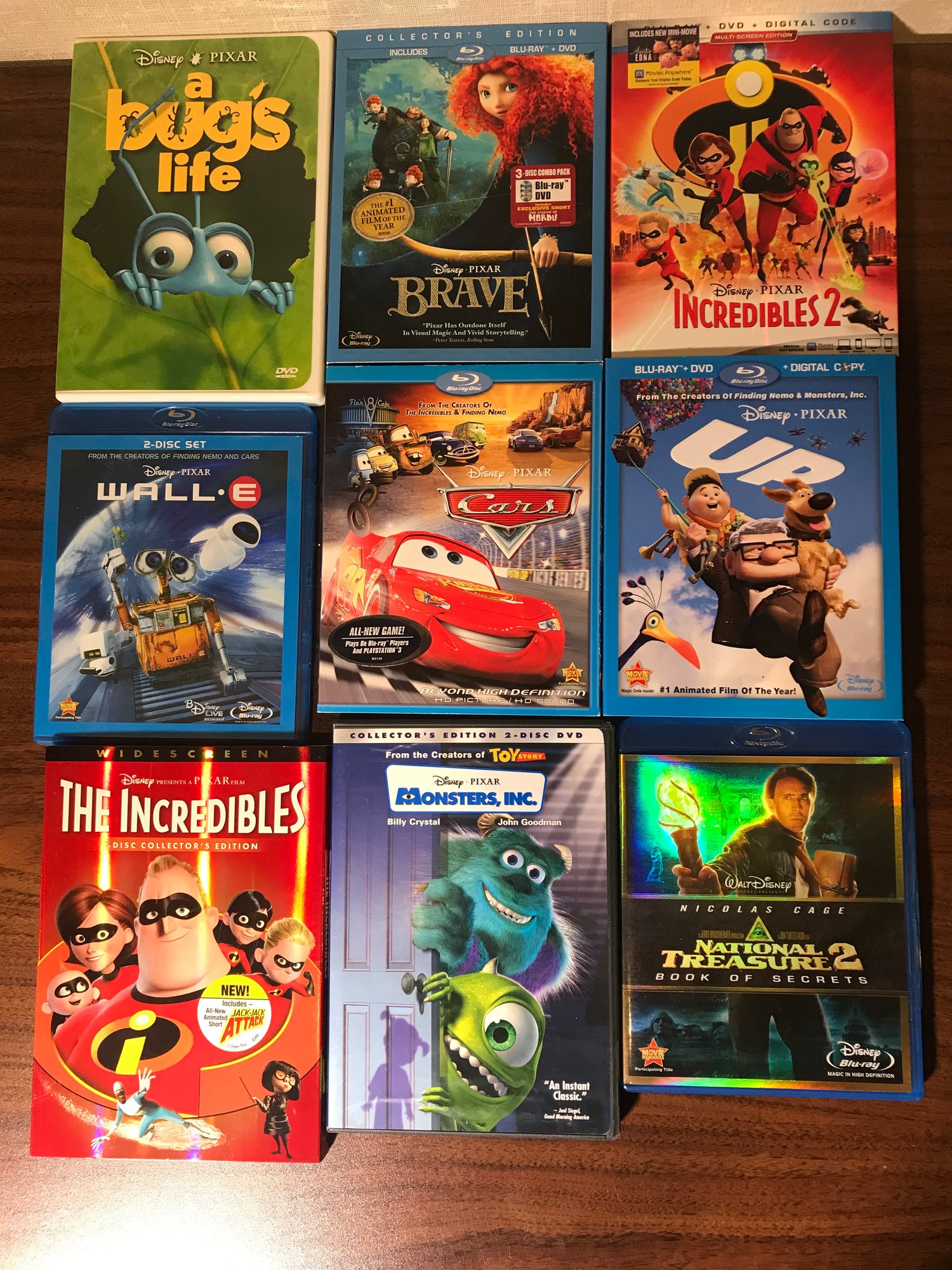 9 - Disney/pixar - Blu-ray/DVD