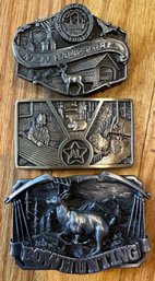 3 State Belt Buckles