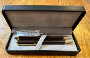 Hand Crafted Cocobolo Wooden Pencil & Pen