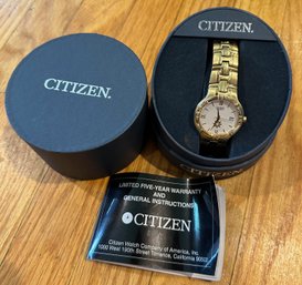 New Citizens Watch Men's Gold Tone