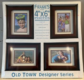 New 4pc 4'' X 6'' Solid Wood Frames