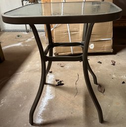 Glass Top Patio Table